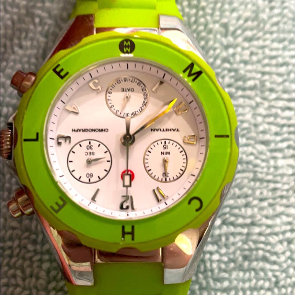 Michele Lime Green Watch